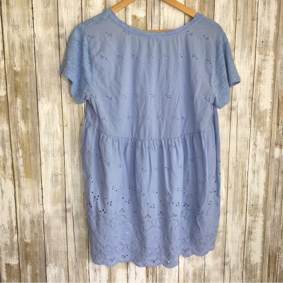 Umgee Blue High Low Blouse - Picture 4 of 4